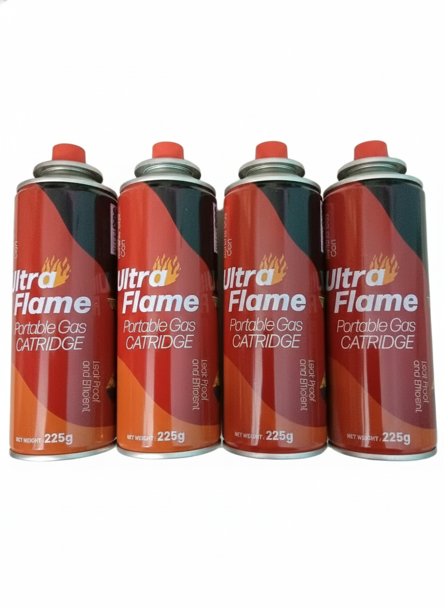 Butane cane for lighter refilling camping hiking and mini stove pack of 4