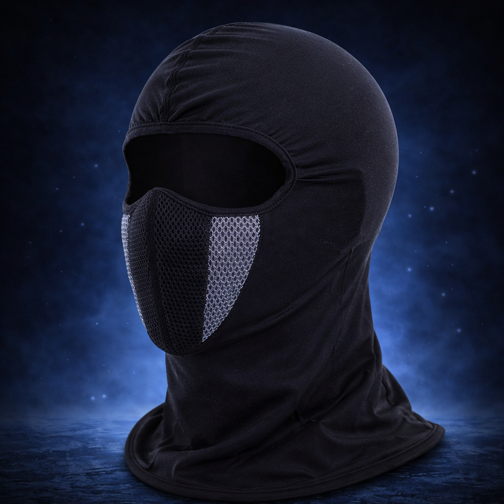 Premium Breathable Tactical Balaclava Mask for Boys & Men, Full Face & Neck Cover with Mesh Ventilation, Soft Stretchable Fabric, Ideal for Bike Riding, Winter Protection,Helmet Wear Comfort