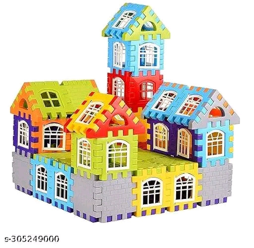 Learning educatioanl block construction happy House gift set for kids