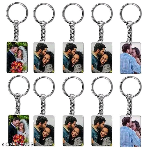 Personalised Photo Keychain – Custom Name/Picture – 5.7 x 4.4 cm Pack of 10