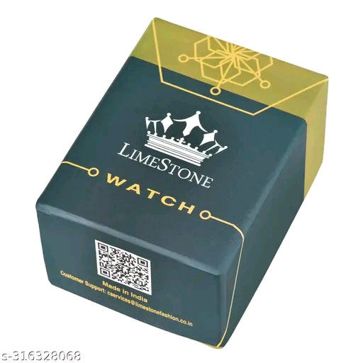 Day and Date Functioning Olive Green Dial Metal Strap Quartz Water Resistant Analog Watch - For Men LS3225