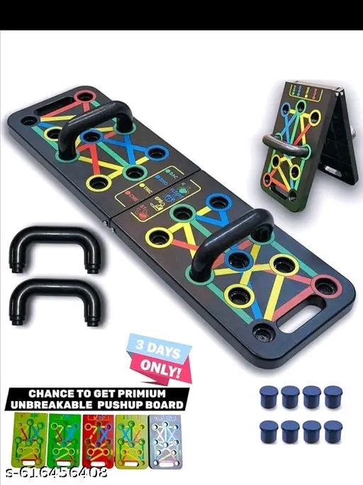 DFF 15 In 1 Pushup Board: Premium Gym Equipment for Home Workout, Versatile Pushup Stand, Ideal Home Gym Equipment for Strength Training and Fitness, Durable and Ergonomic Design