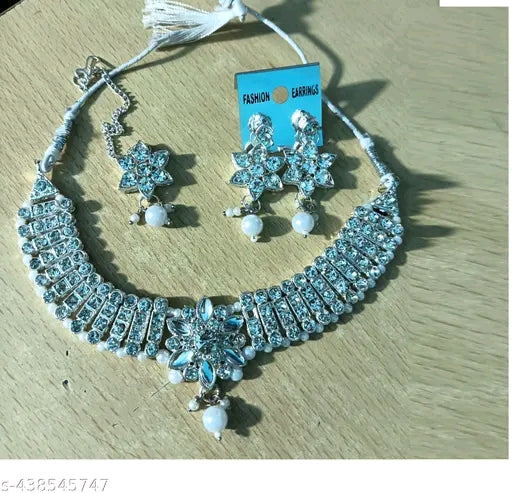 Shimmering Chic Cubic Zirconia/American Diamond Jewellery Sets