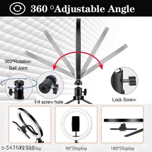 10 Inch LED Ring Light with 7Ft Stand &amp; Smartphone Mount - USB Powered, Color Switch Mode, Brightness Control, Dual Temperature - for Photo &amp; Video Shoots, Makeup, Vlogging!&nbsp;