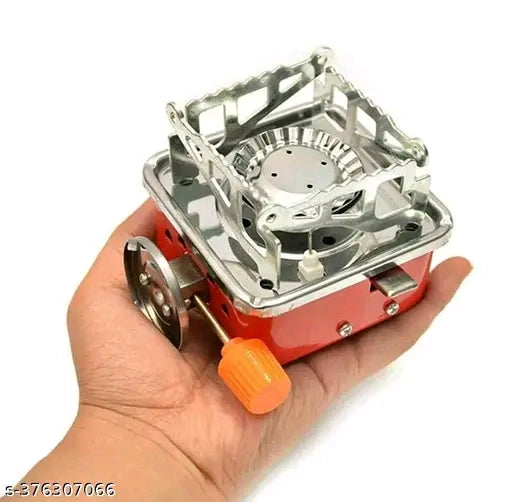 SKADIOO Portable Gas Stove for Camping &amp; Travel | Mini Butane Gas Stove with Folding Design &amp; Stainless Steel Body | Compact Picnic Stove with Carry Bag