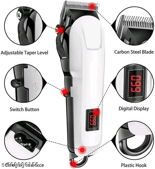 809 Hair-Cutting-Saving Classic Machinee-Bard Trimmer Shaver Fully Waterproof Trimmer 240 min Runtime 4 Length Settings