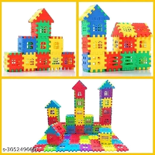 Learning educatioanl block construction happy House gift set for kids
