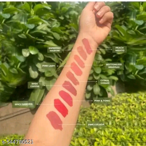 Ultra Smooth Non-Transfer Liquid Matte Beauty Lipstick Set of 12 Multicolor Lipsticks For (Girls/Women)