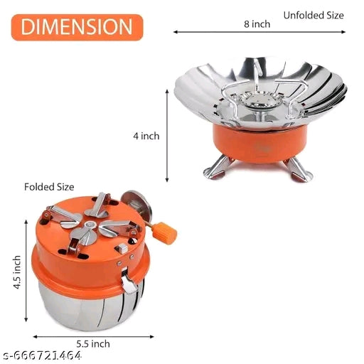 Camping Stove, Backpacking Stove, Foldable, Portable, Lightweight, Ignition, Single Burner Adjustable, Premium Mini Powerful and Stable Camp Stove for Hiking Picnic