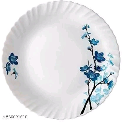 SHIVAOY Unbreakable Plastic Light Weight Dinner Set of 36 pcs 6 Full Plates,6 Quarter Plates,12 Veg Bowls,2 Serving Bowl with 2 lids,2 Serving Spoons and,2 Other Spoon