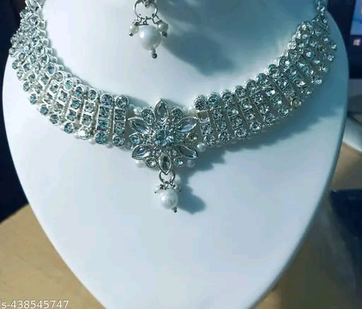 Shimmering Chic Cubic Zirconia/American Diamond Jewellery Sets