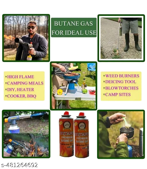 RUSTAR Travelling Special Butane Gas Cane 220g each (Pack of 5)