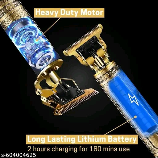 VINTAGE T9 Vintage USB Rechargeable Cordless Electric Beard Trimmer Hair Clippers G38 Trimmer 60 min Runtime 4 Length Settings Dregon trimmer&nbsp;