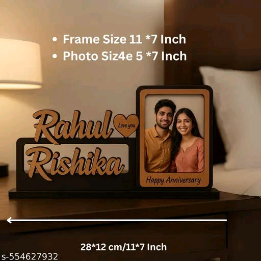 Customized Couple Photo Frame with Name &amp; Photo – Birthday &amp; Anniversary Gift&nbsp;