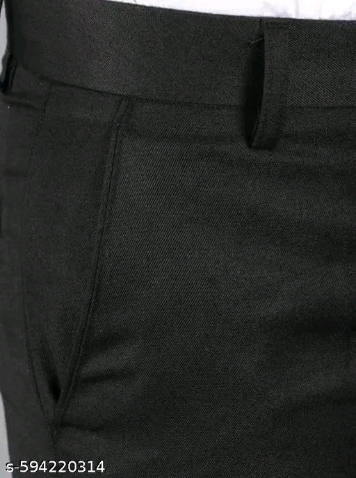 Trouser for men's black formal pant /Latest Design for Lycra Blend official pant