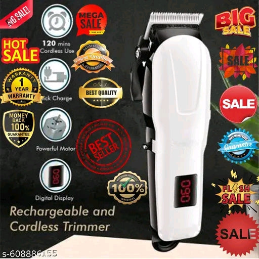 809 Hair-Cutting-Saving Classic Machinee-Bard Trimmer Shaver Fully Waterproof Trimmer 240 min Runtime 4 Length Settings