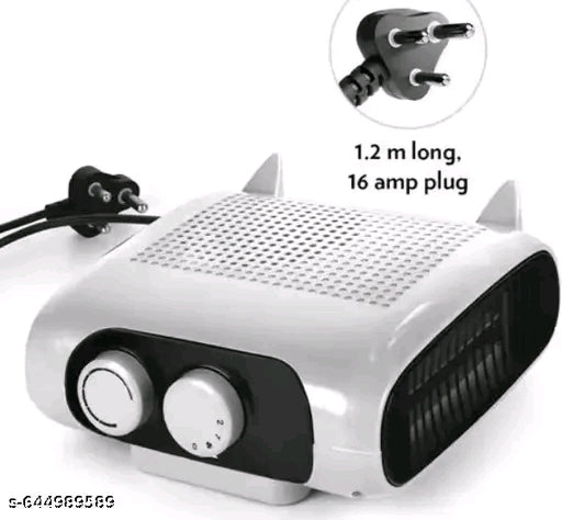 Warmova 2000W Fan Room Heater | Adjustable Thermostat &amp; Dual Heat Settings (1000W/2000W) | 5-Level Safety Protection | Cool-Touch Body | Compact &amp; Portable Electric Blower for Home &amp; Office